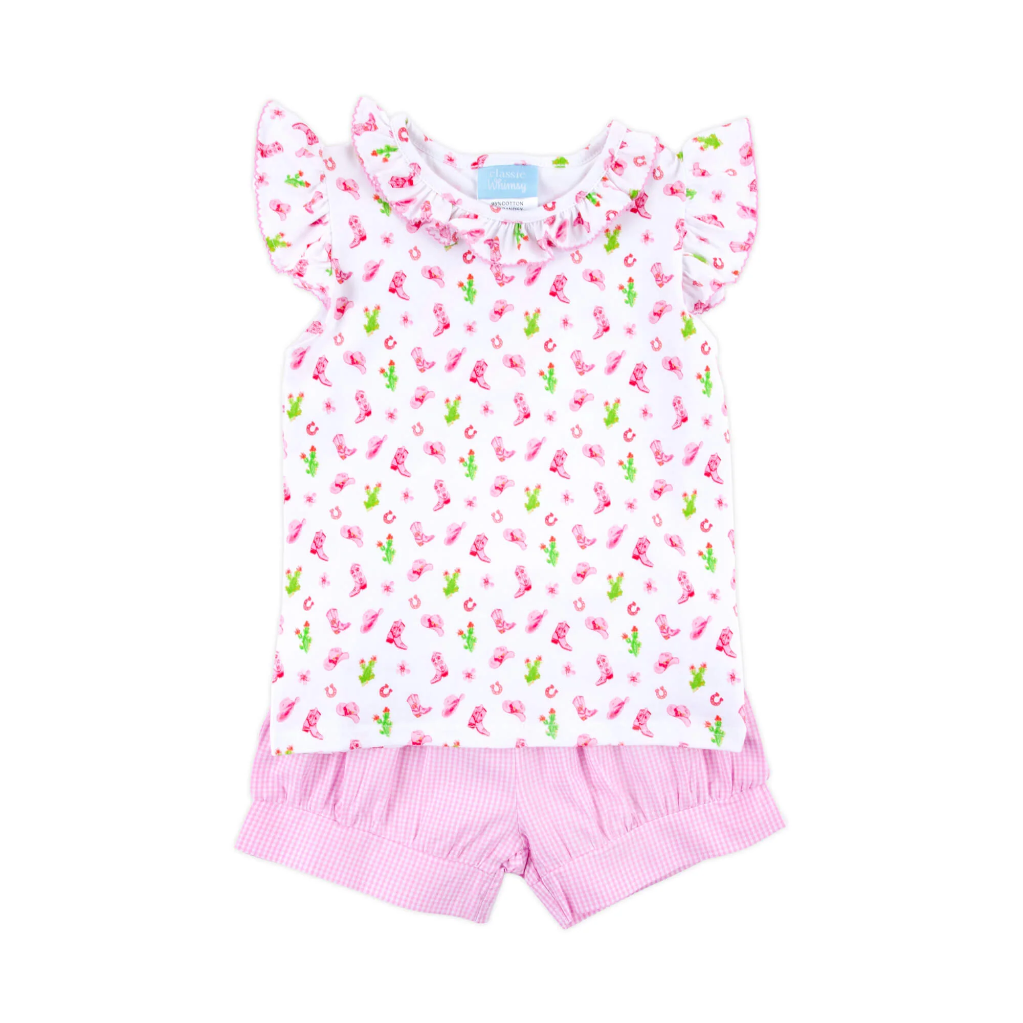 Round Top Pink Adalyn Short Set - Image 6