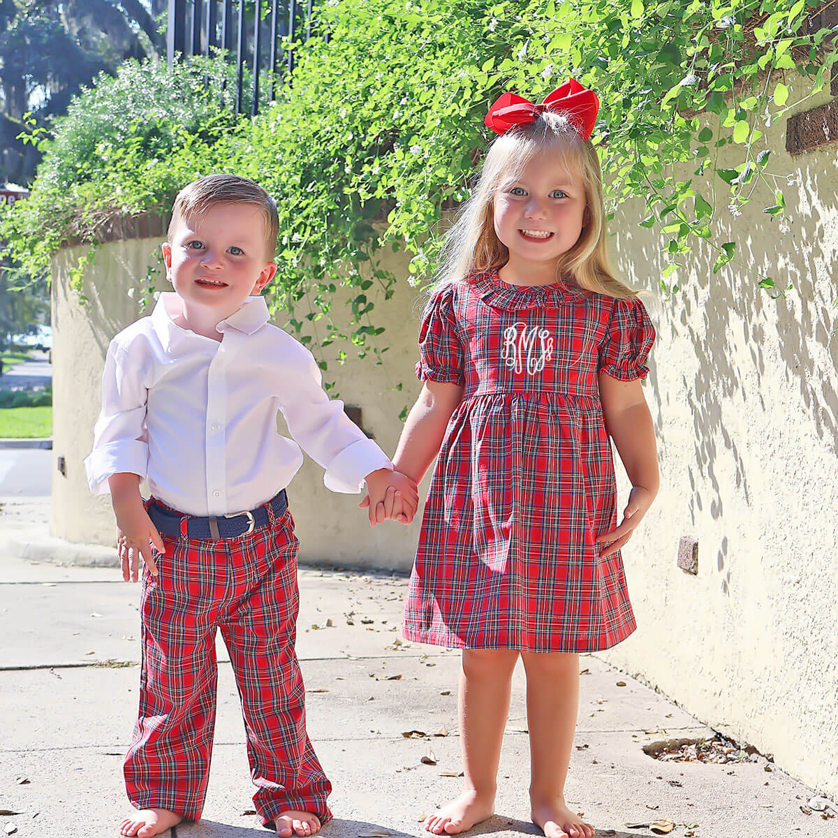 Westmount Plaid Red Sash Dress - Image 3