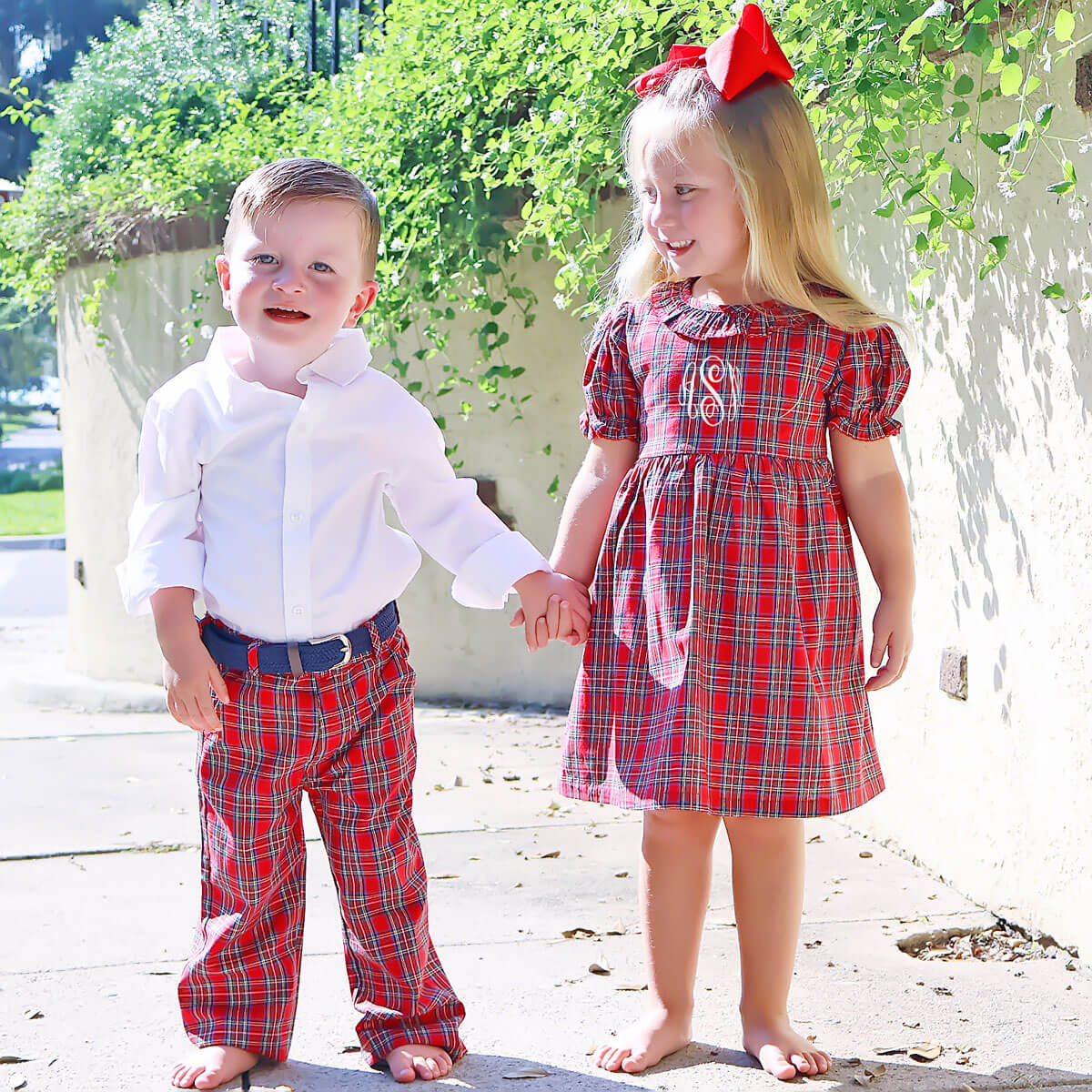 Westmount Plaid Red Sash Dress - Image 7
