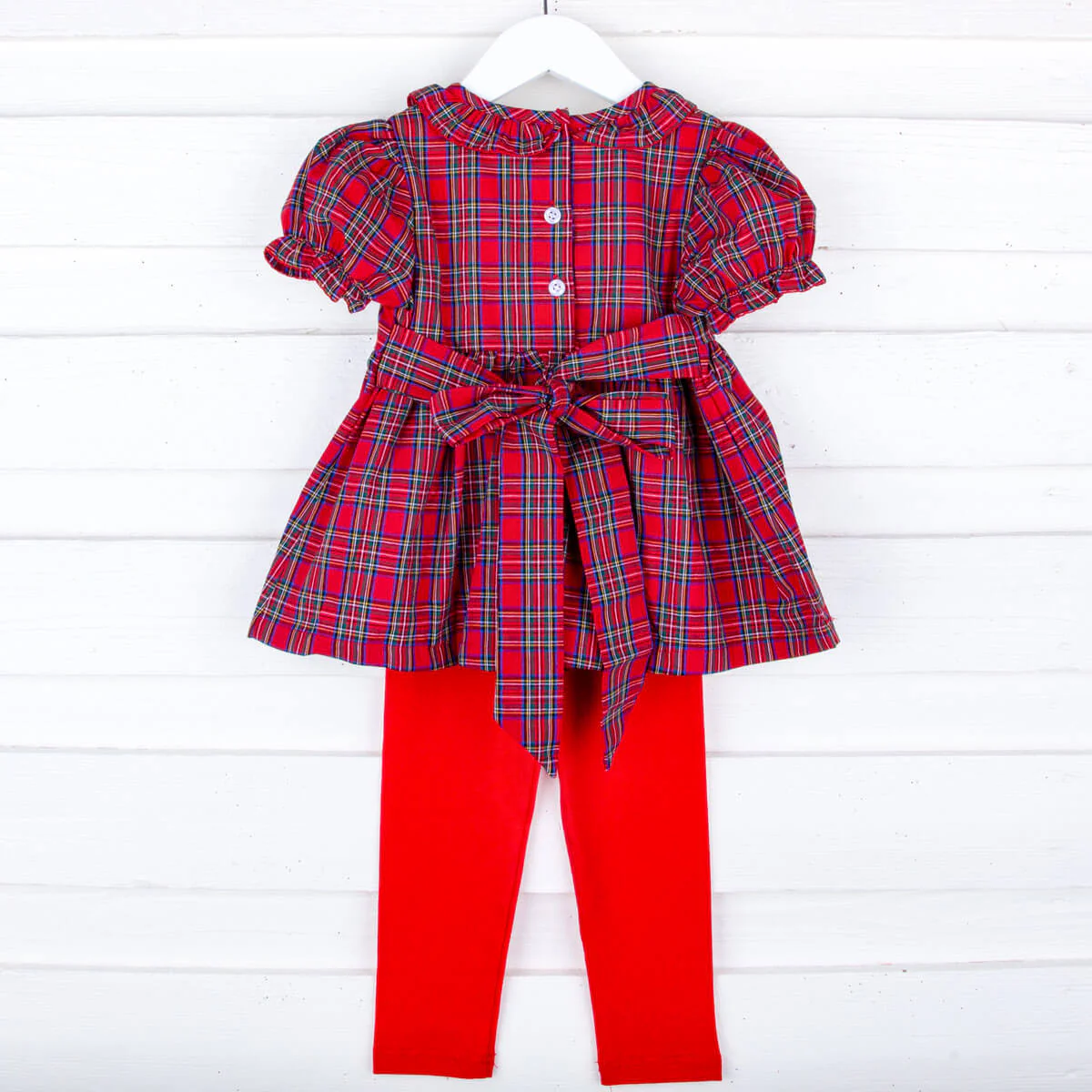 Westmount Plaid Red Sash Legging Set - Image 2