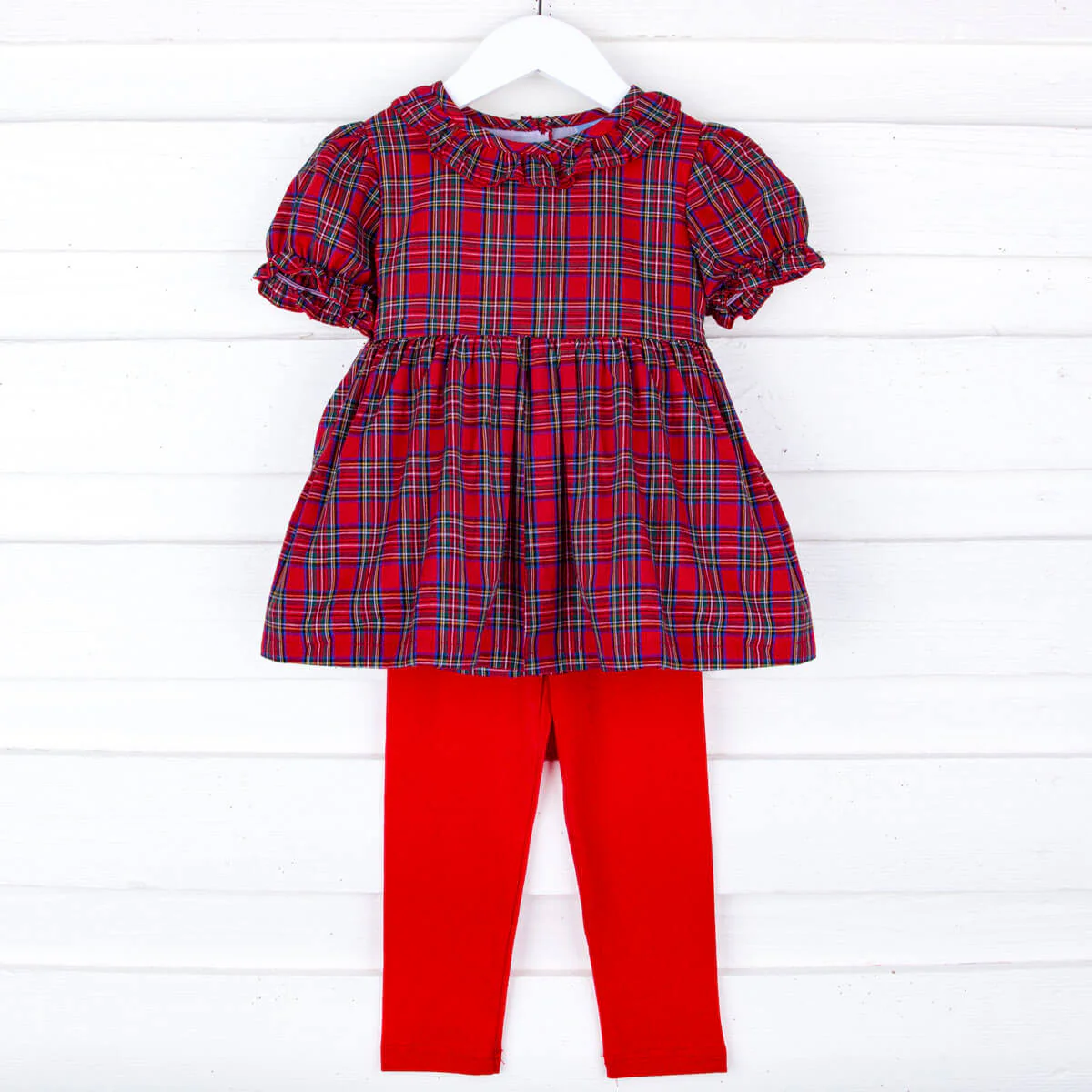 Westmount Plaid Red Sash Legging Set - Image 3