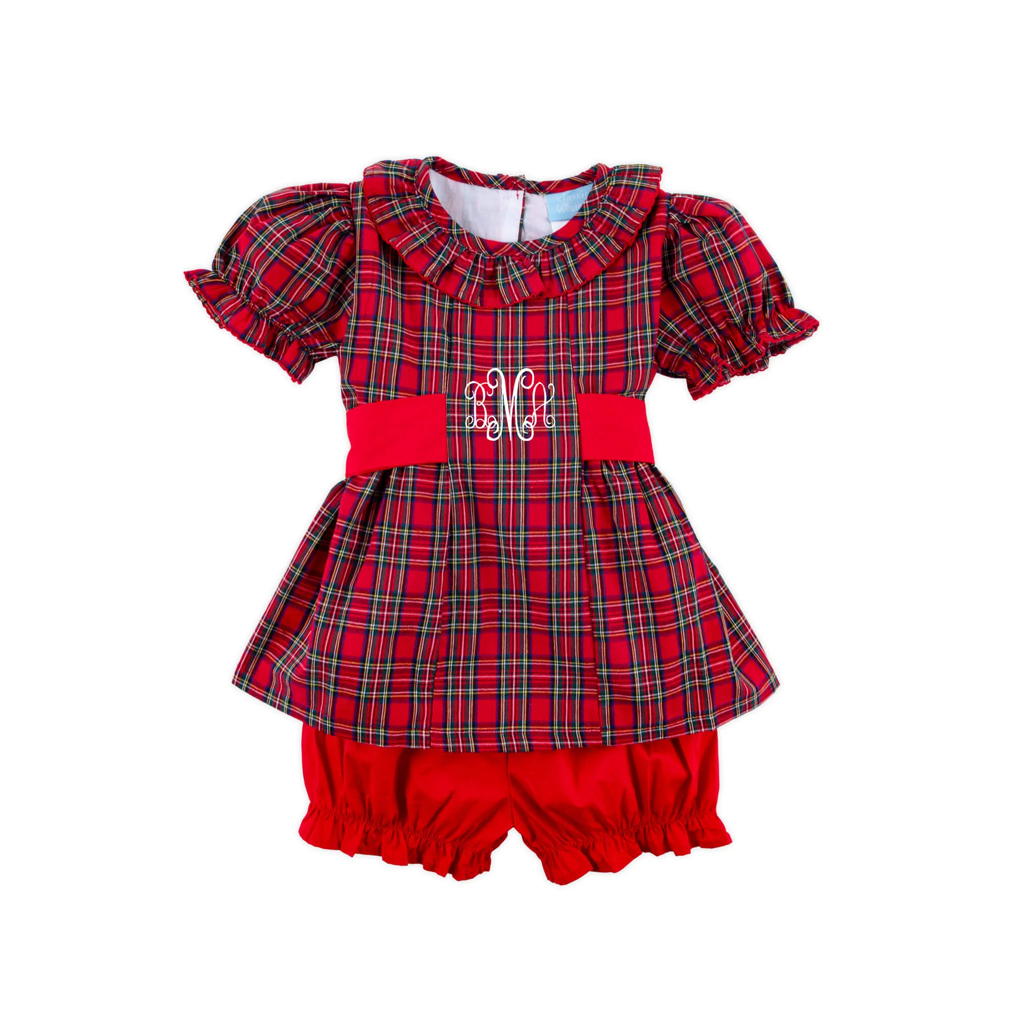 Westmount Plaid Red Paige Bloomer Set - Image 2