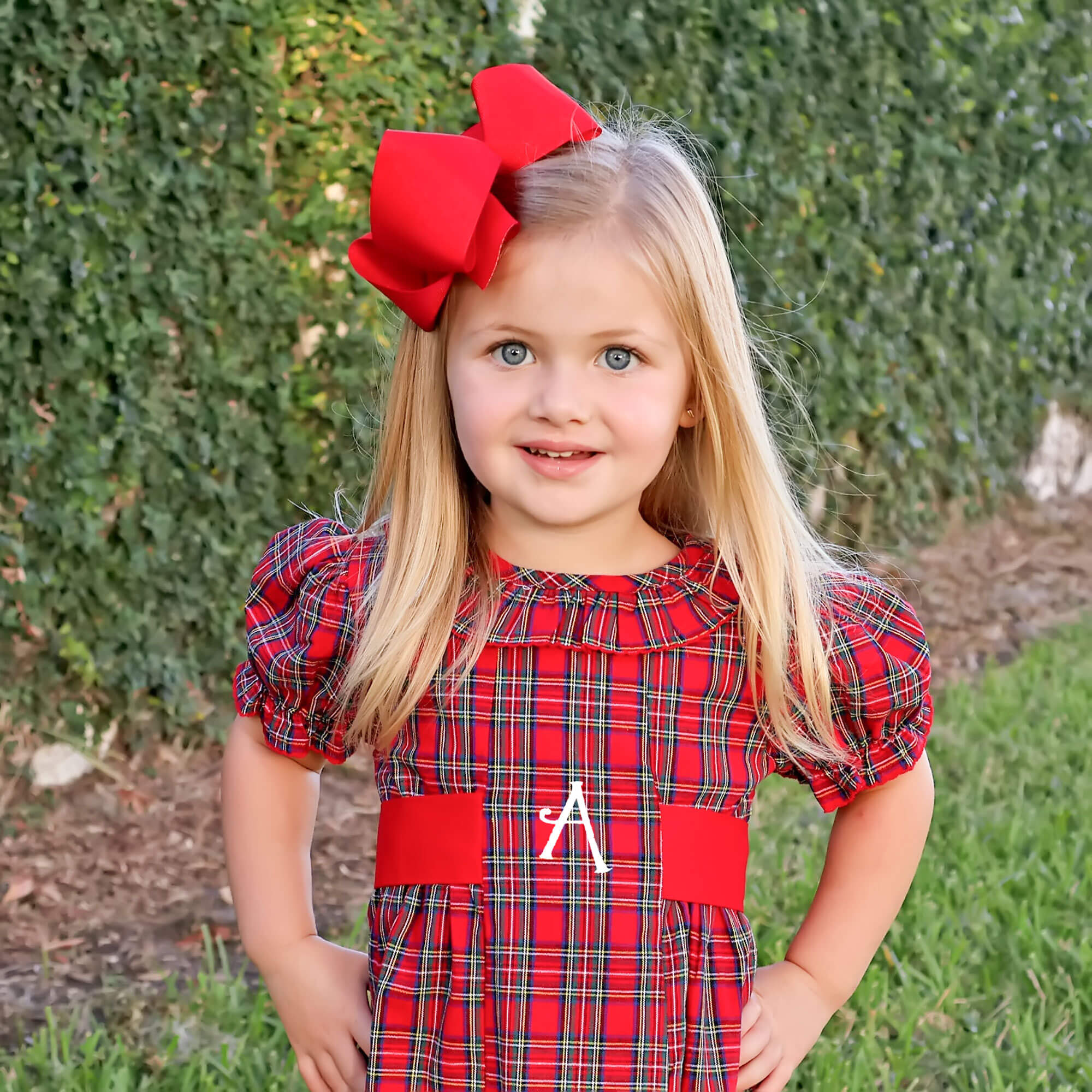Westmount Plaid Red Paige Dress - Image 3