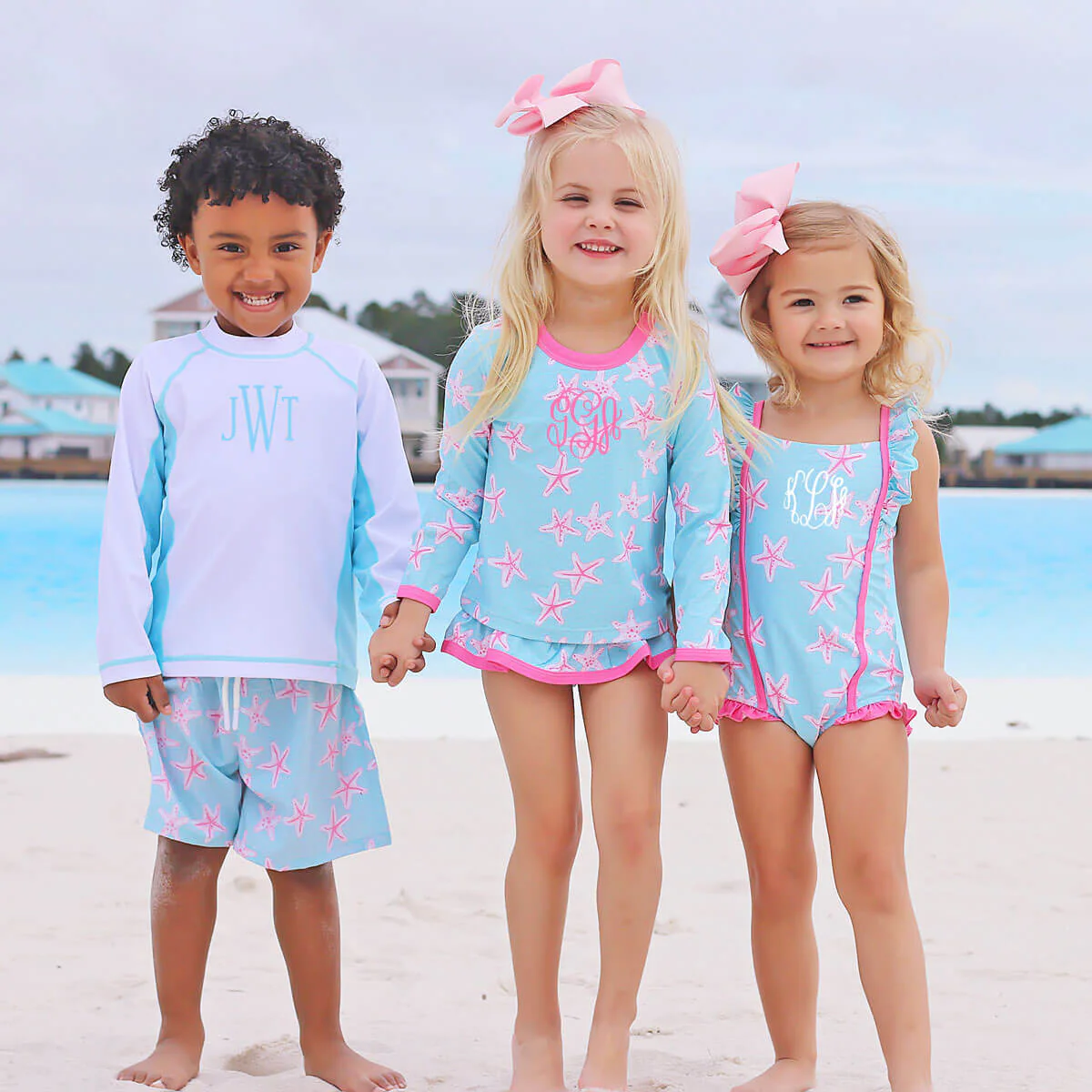 White and Blue Long Sleeve Rash Guard - Image 3