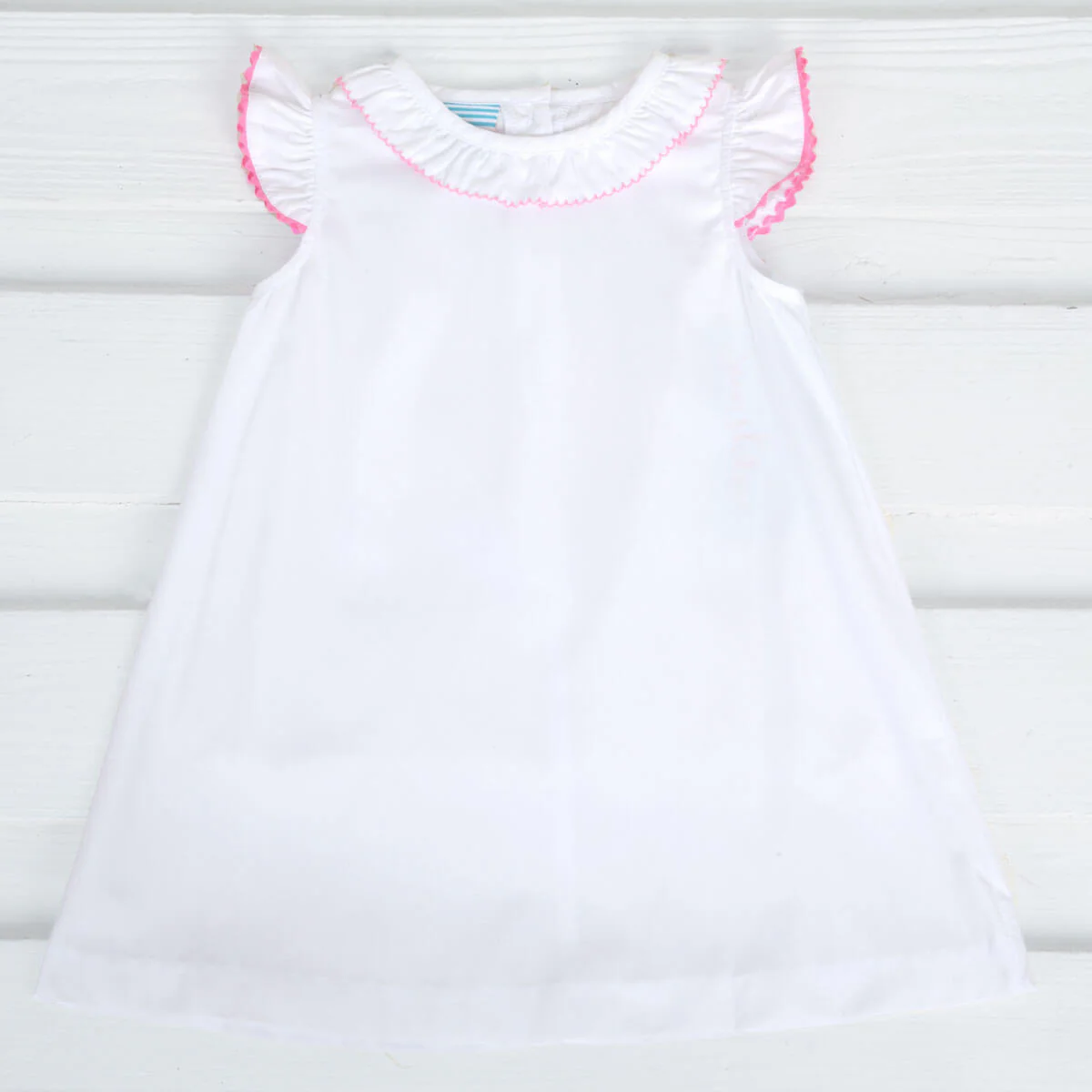 White Ruffle Collared Dress - Image 2