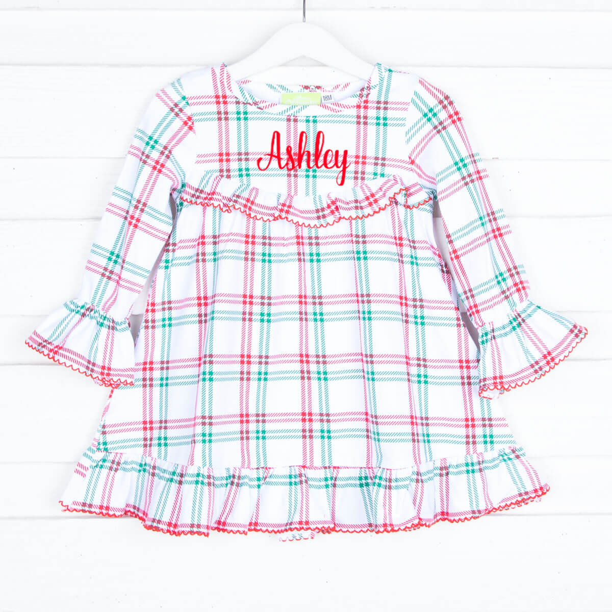 Winter Wonderland Plaid Play Dress - Image 3