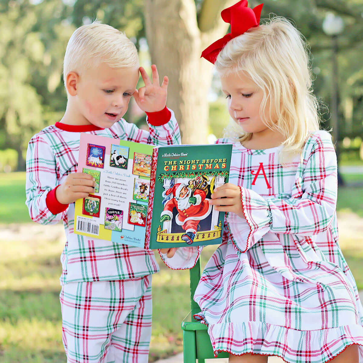 Winter Wonderland Plaid Play Dress - Image 4