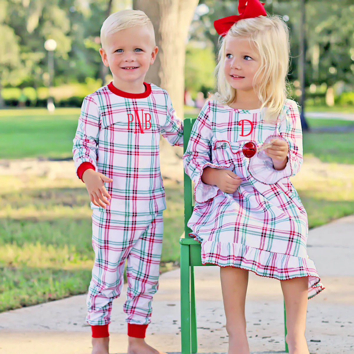 Winter Wonderland Plaid Play Dress - Image 5