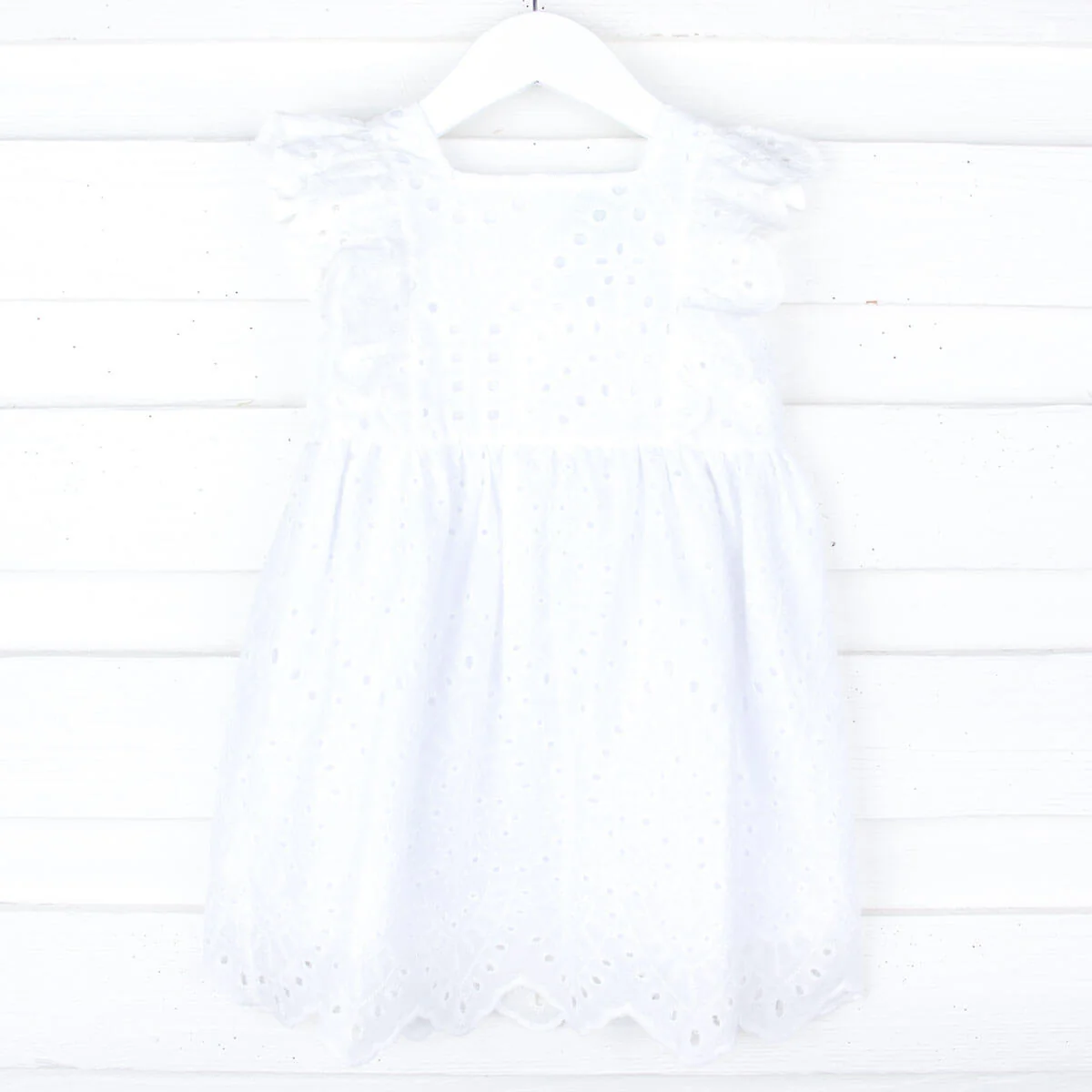 White Eyelet Dress - Image 2