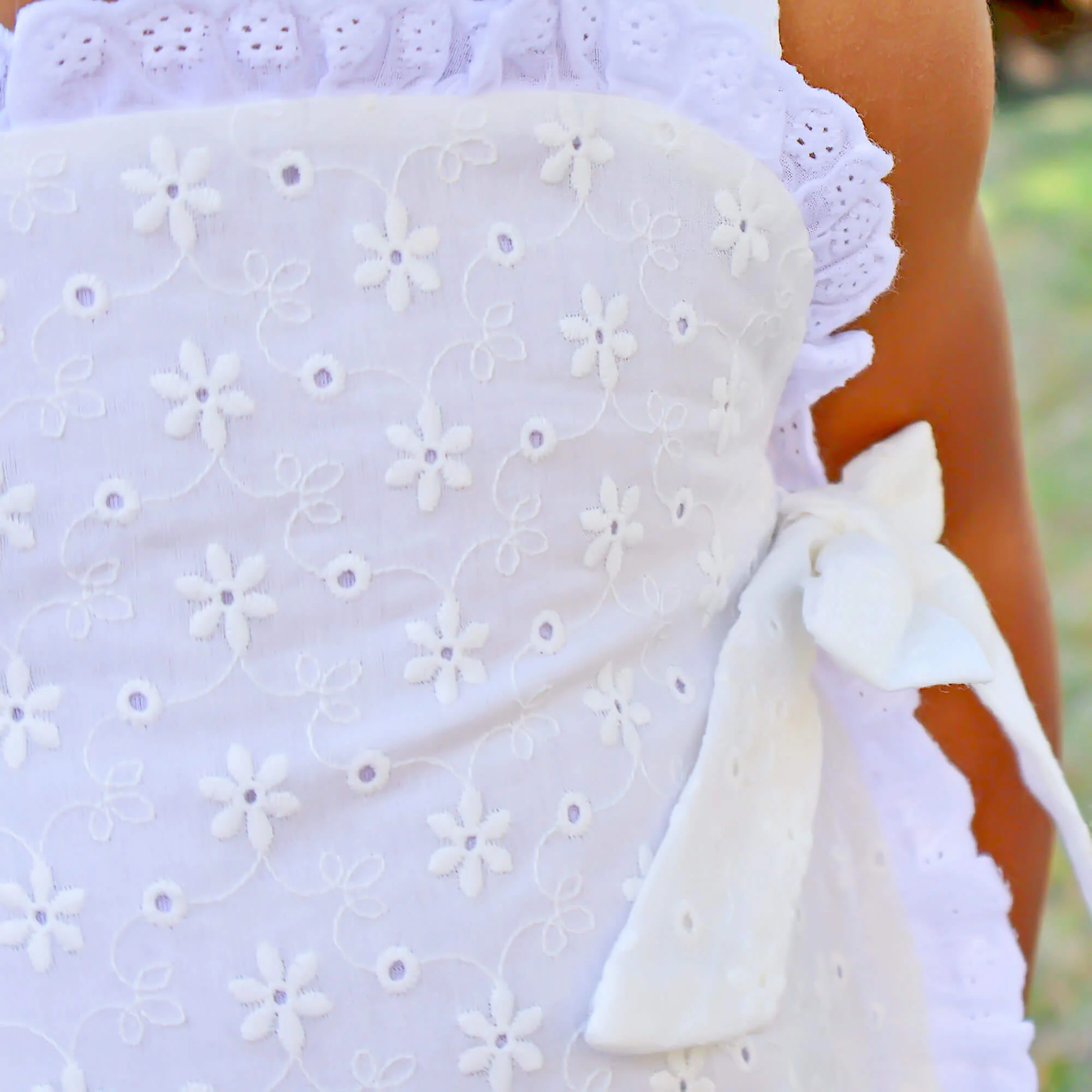 White Eyelet Lydia Dress - Image 3