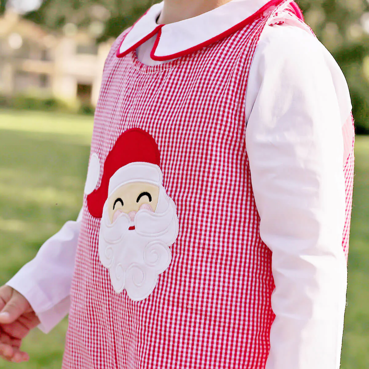 White Long Sleeve Undershirt with Red Trim - Image 2