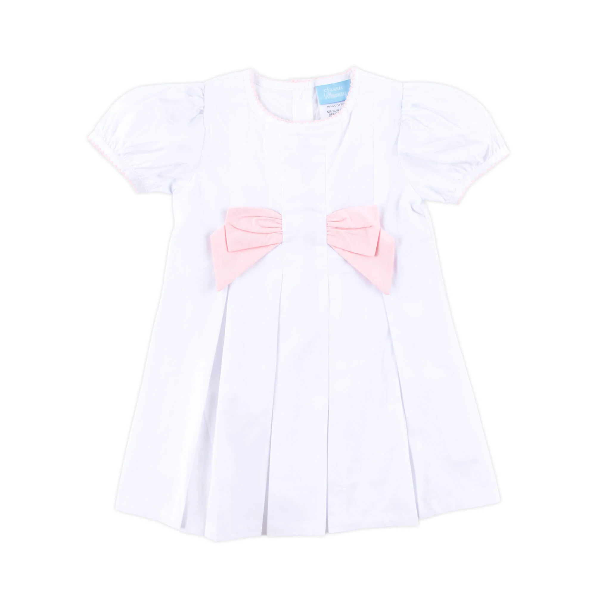 White & Pink Isabella Dress - Image 3
