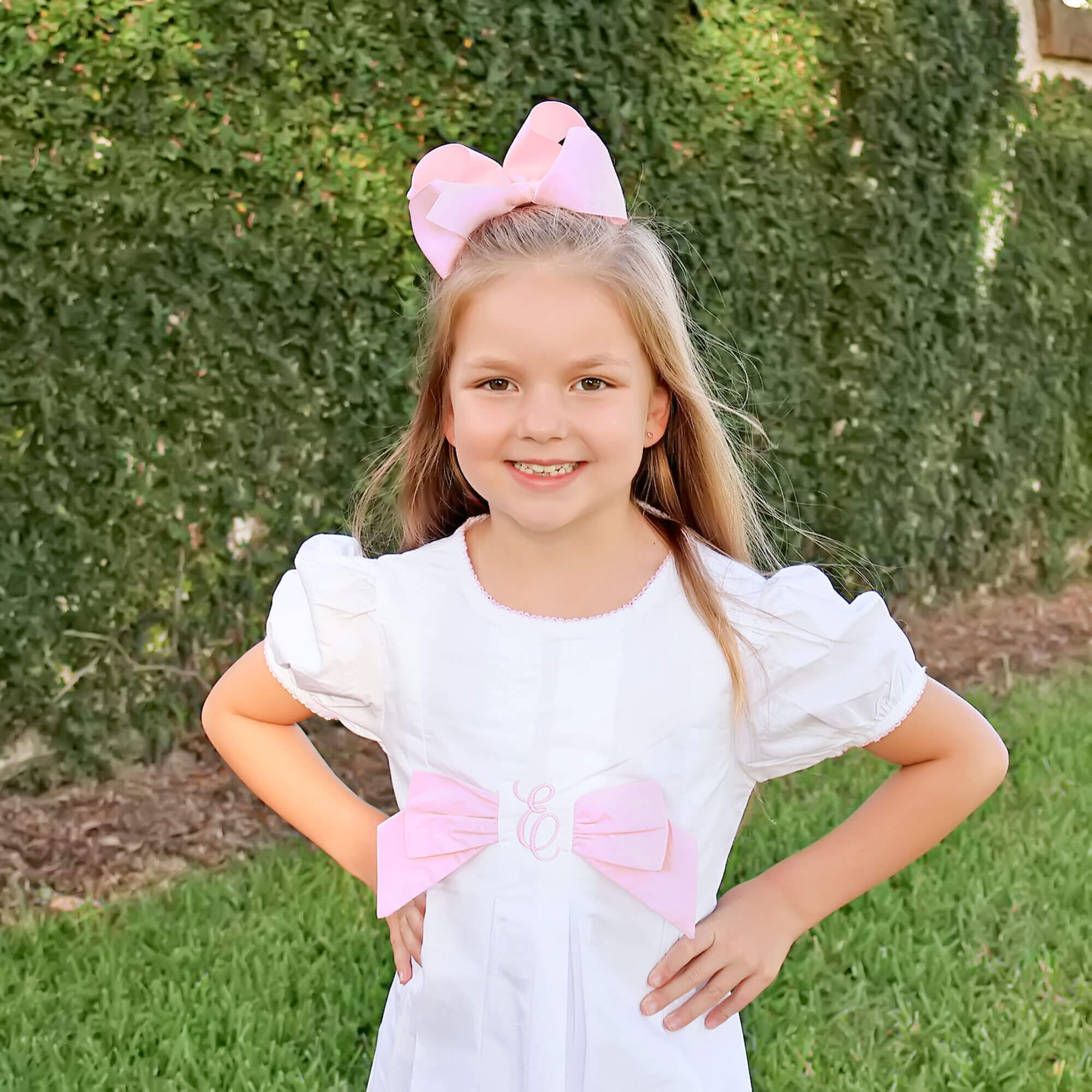 White & Pink Isabella Dress - Image 4
