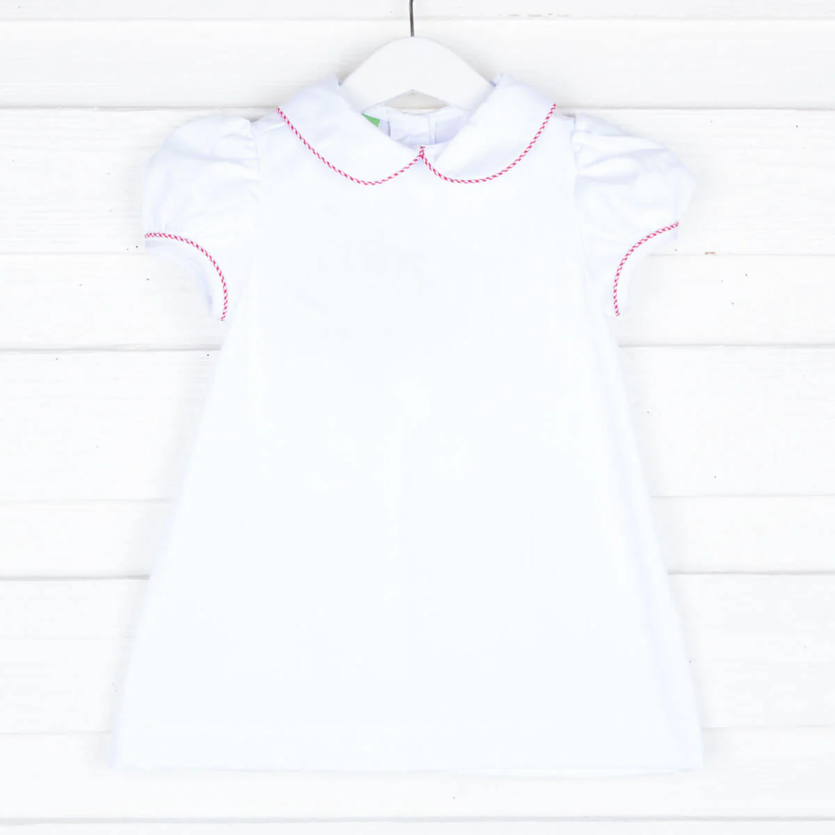 White Pique Sally Dress - Image 2