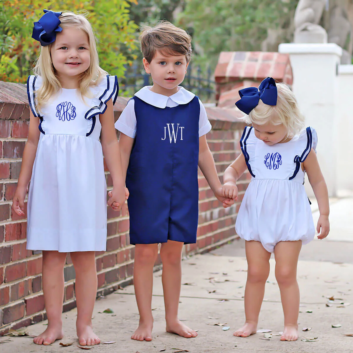 White & Royal Blue Alice Dress - Image 6
