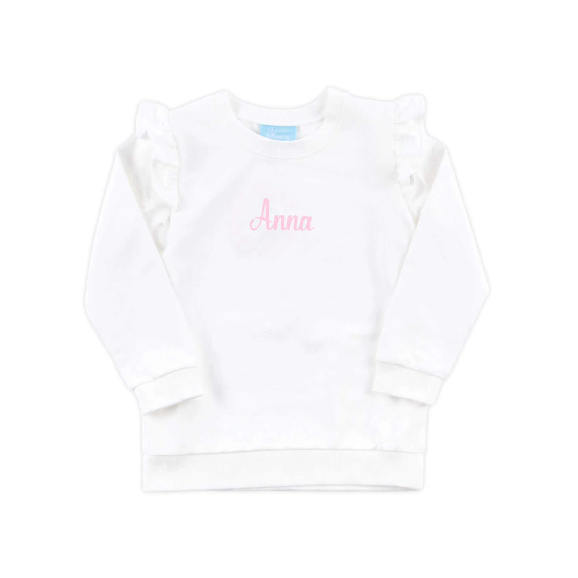 White Ruffle Sweatshirt - Image 2