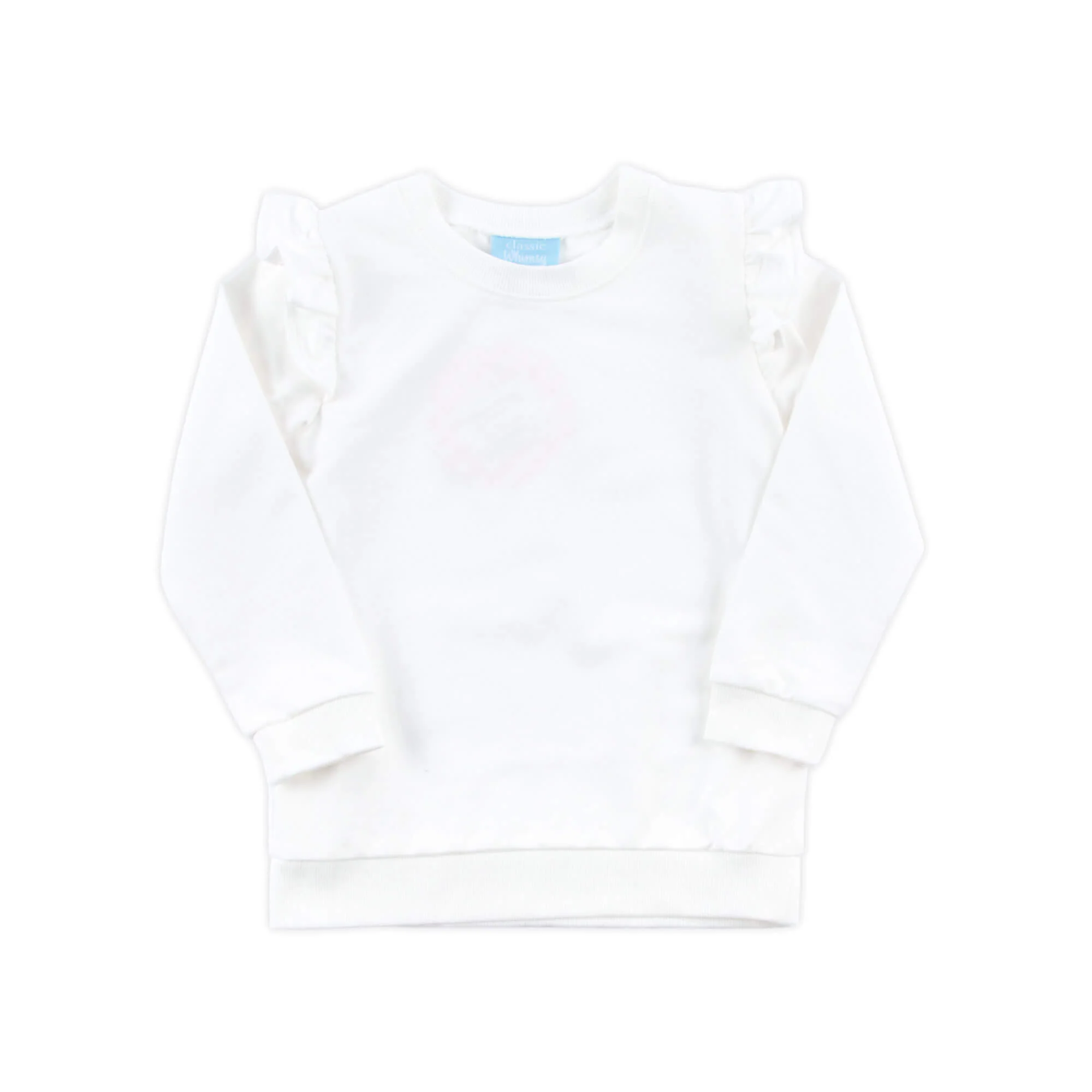 White Ruffle Sweatshirt - Image 4