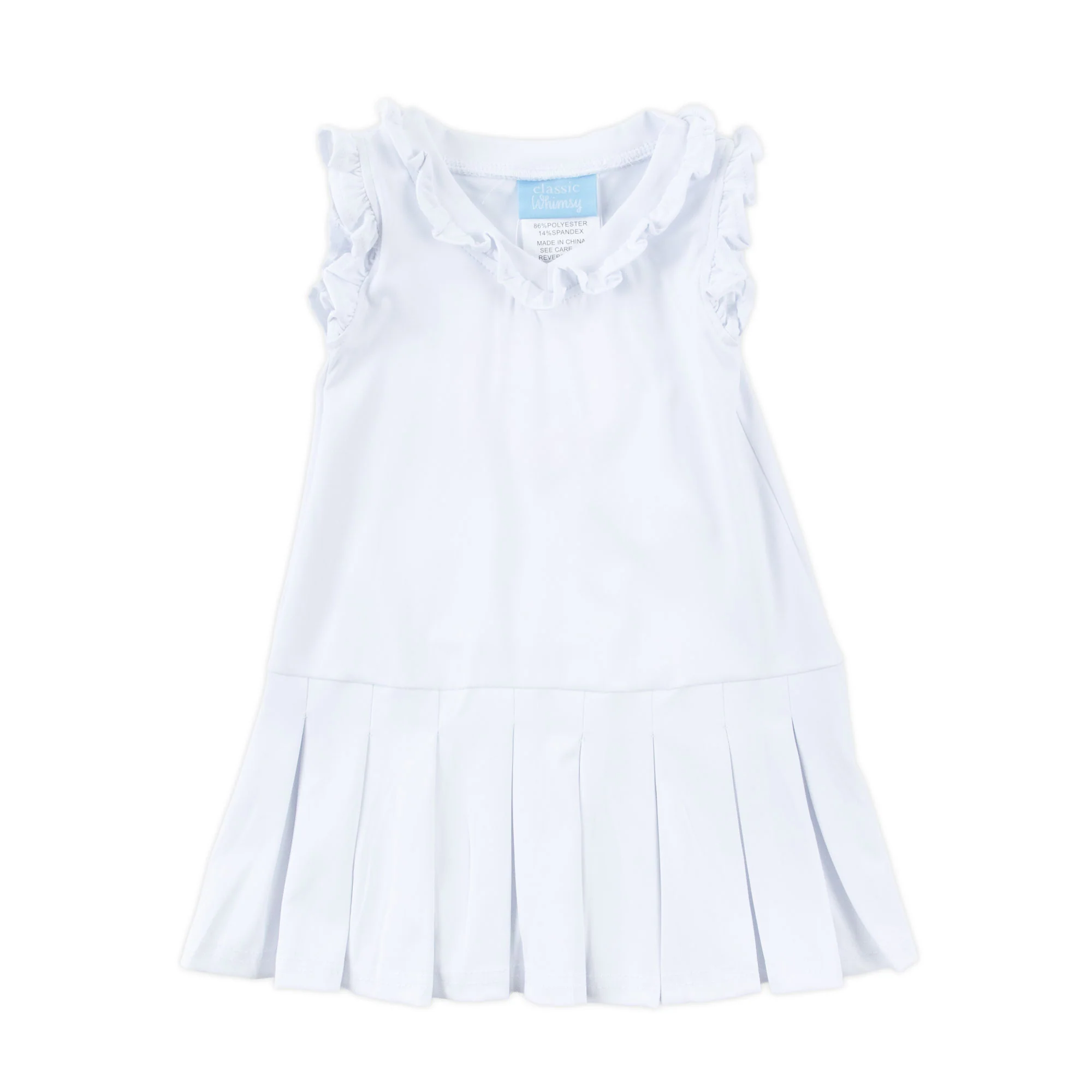 White Ruffle Tennis Dress - Image 5