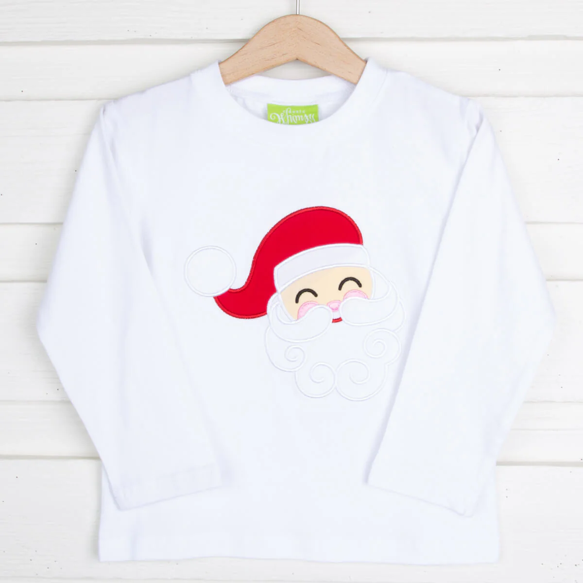 Happy Santa White Long Sleeve Shirt - Image 2