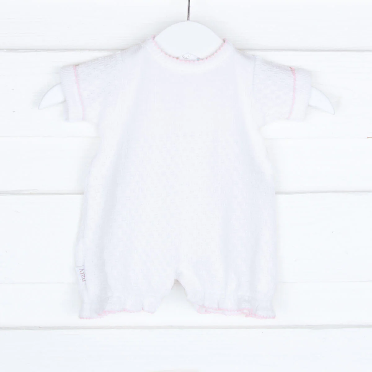 White Short Cuffed Sleeve Bubble - Image 2