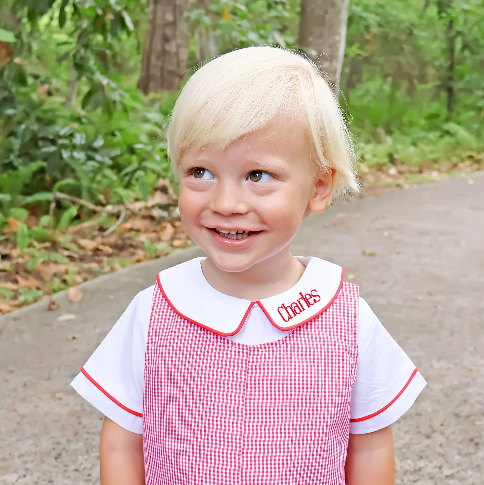 White Short Sleeve Undershirt With Red Trim - Image 2
