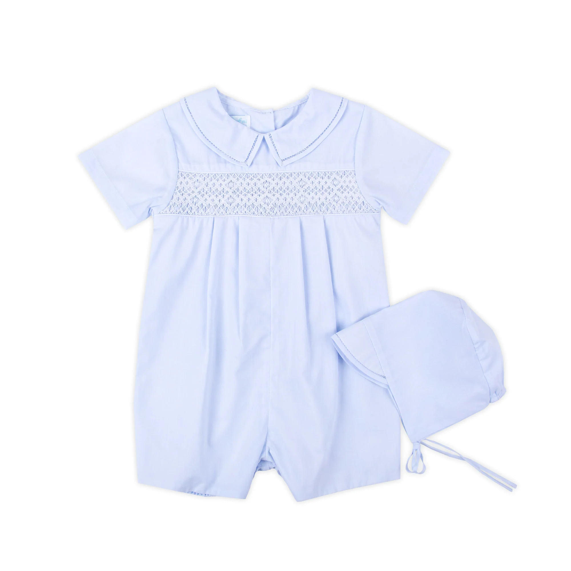 Classic Smocked Collared Shortall - Image 3
