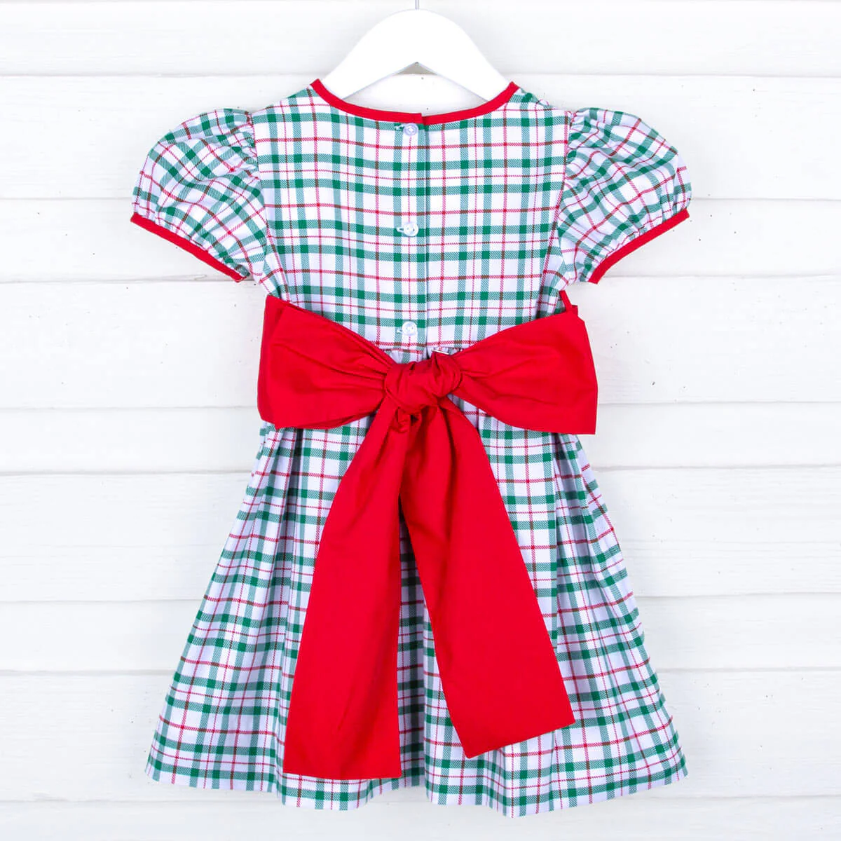 Windsor Plaid Sash Dress - Image 4