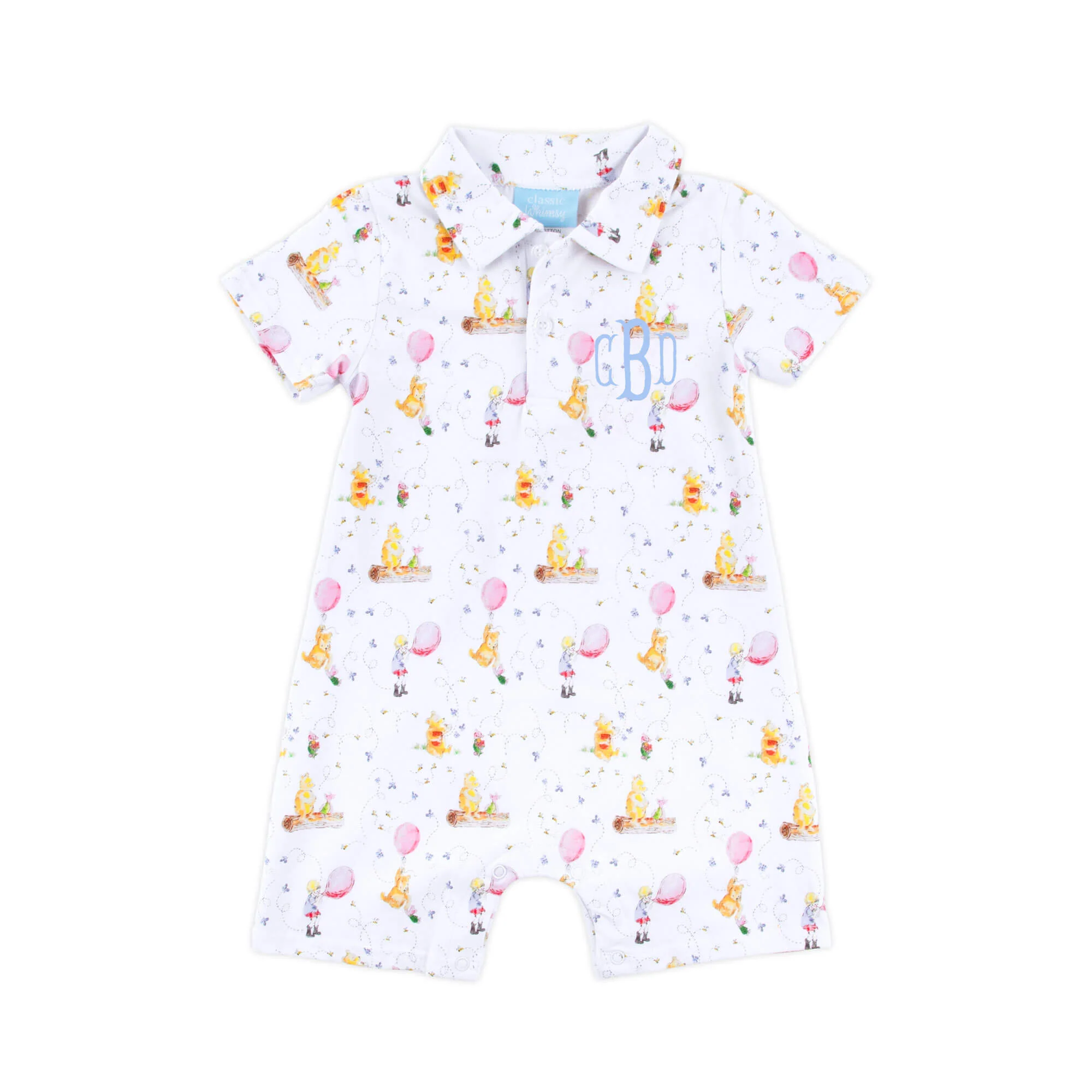 Pooh Bear Friends Polo Romper - Image 2