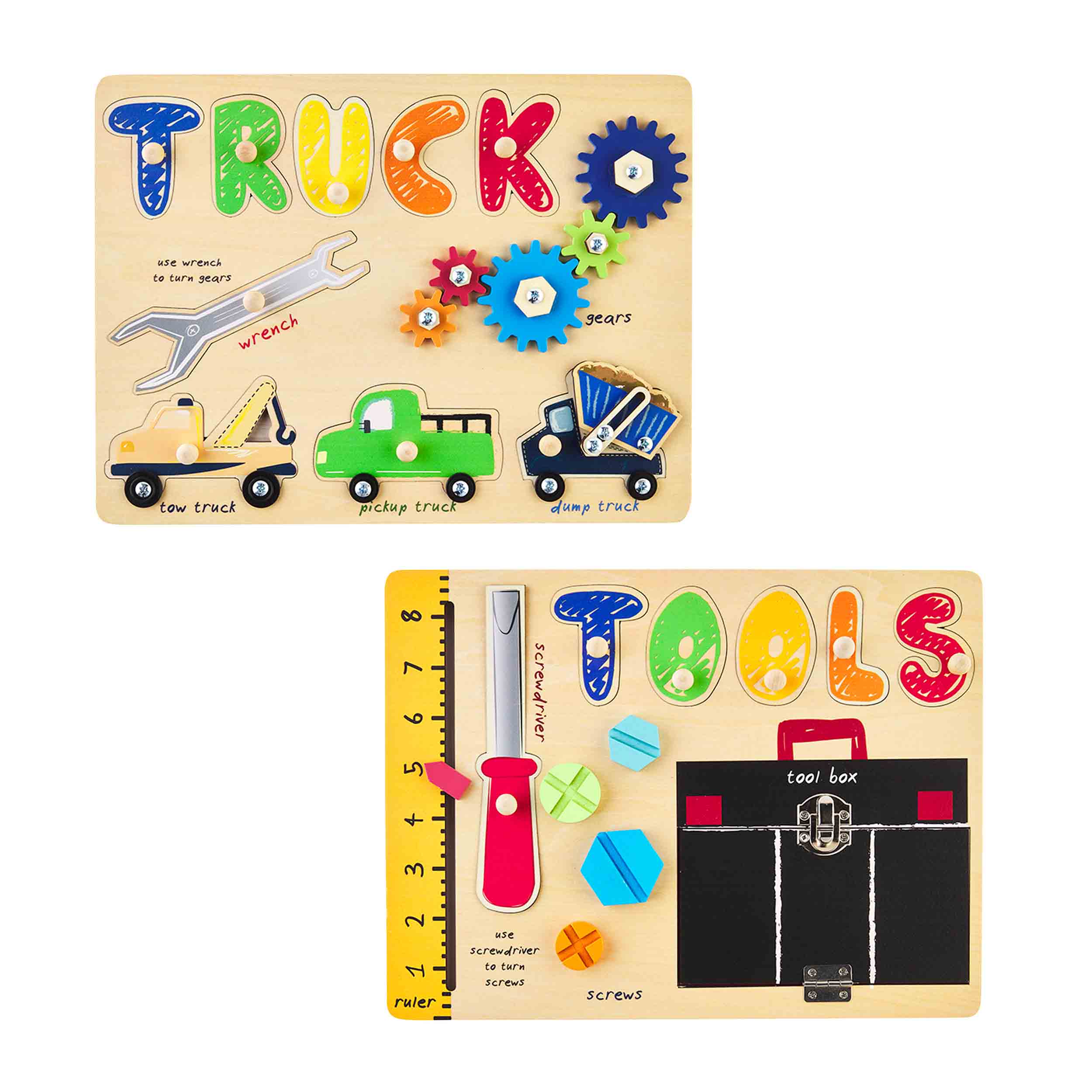 Wooden Activity Puzzle Boy - Image 3