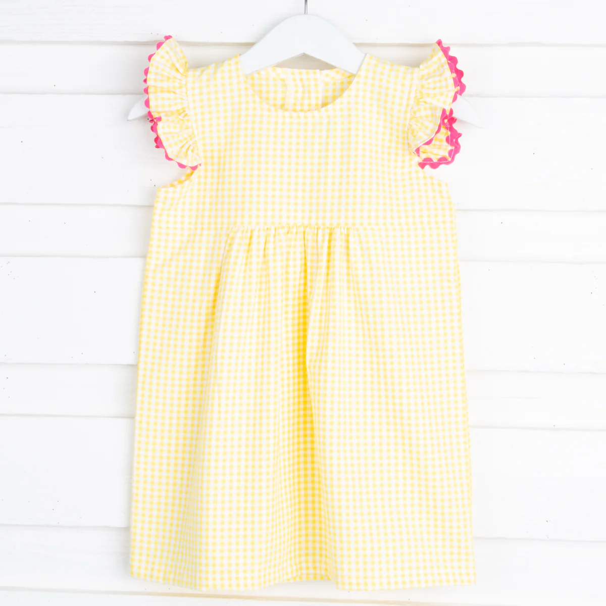 Yellow Gingham Anna Dress - Image 2