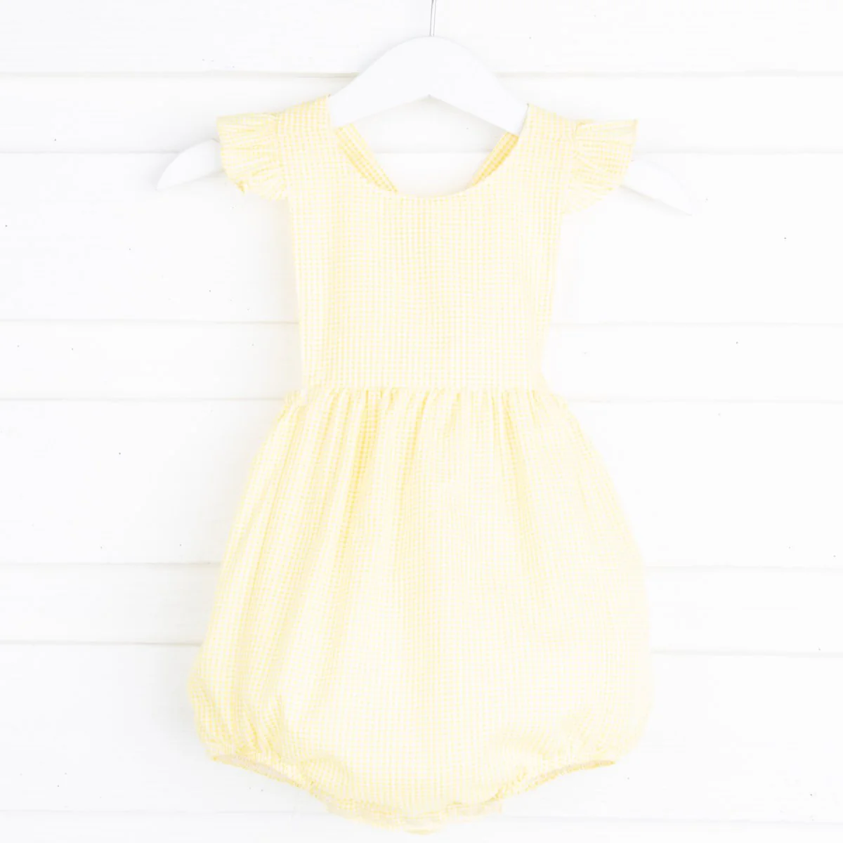 Yellow Gingham Bella Bubble - Image 2