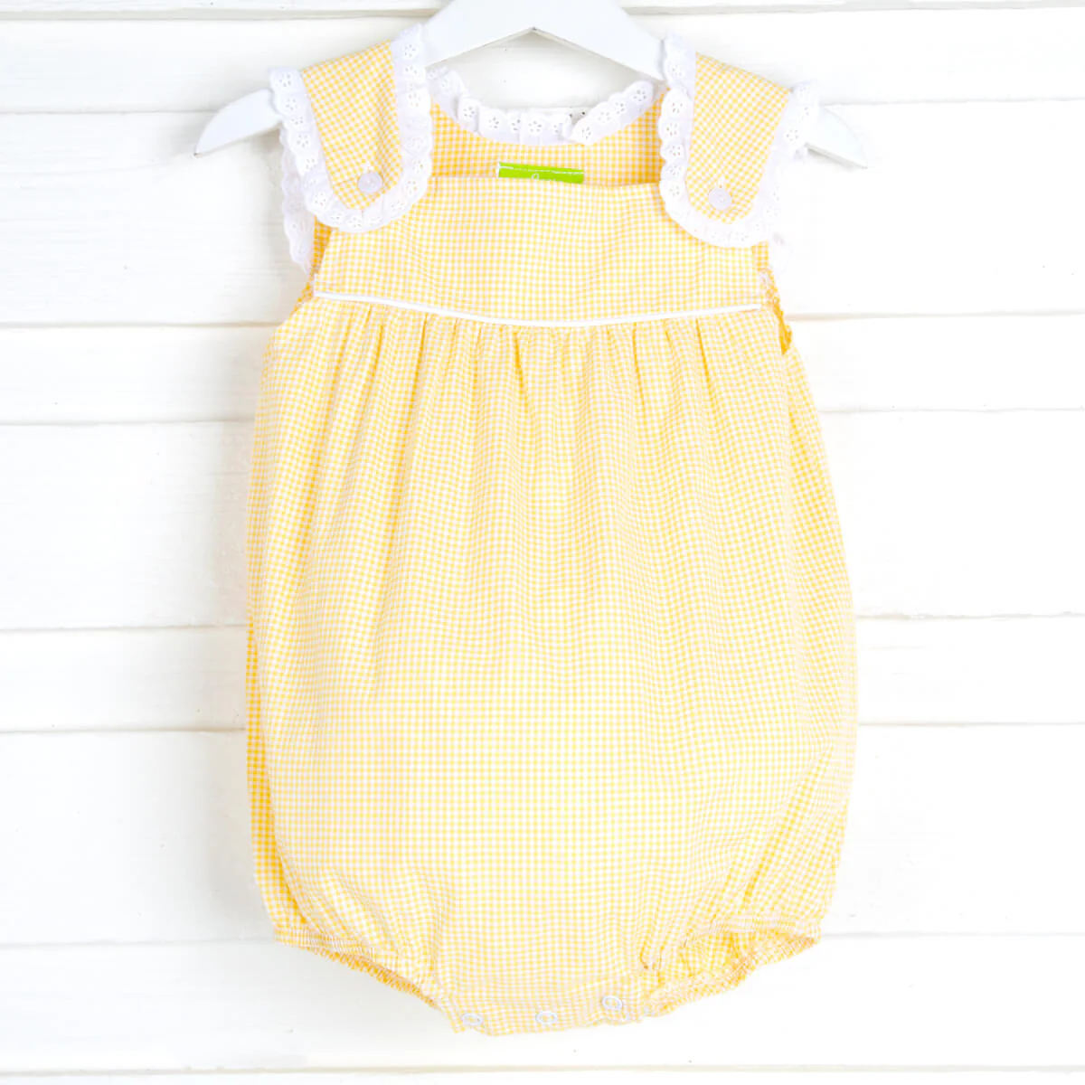 Yellow Gingham Lulu Bubble - Image 2