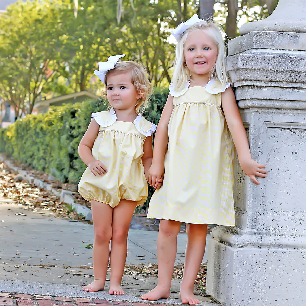 Yellow Gingham Lulu Bubble - Image 3