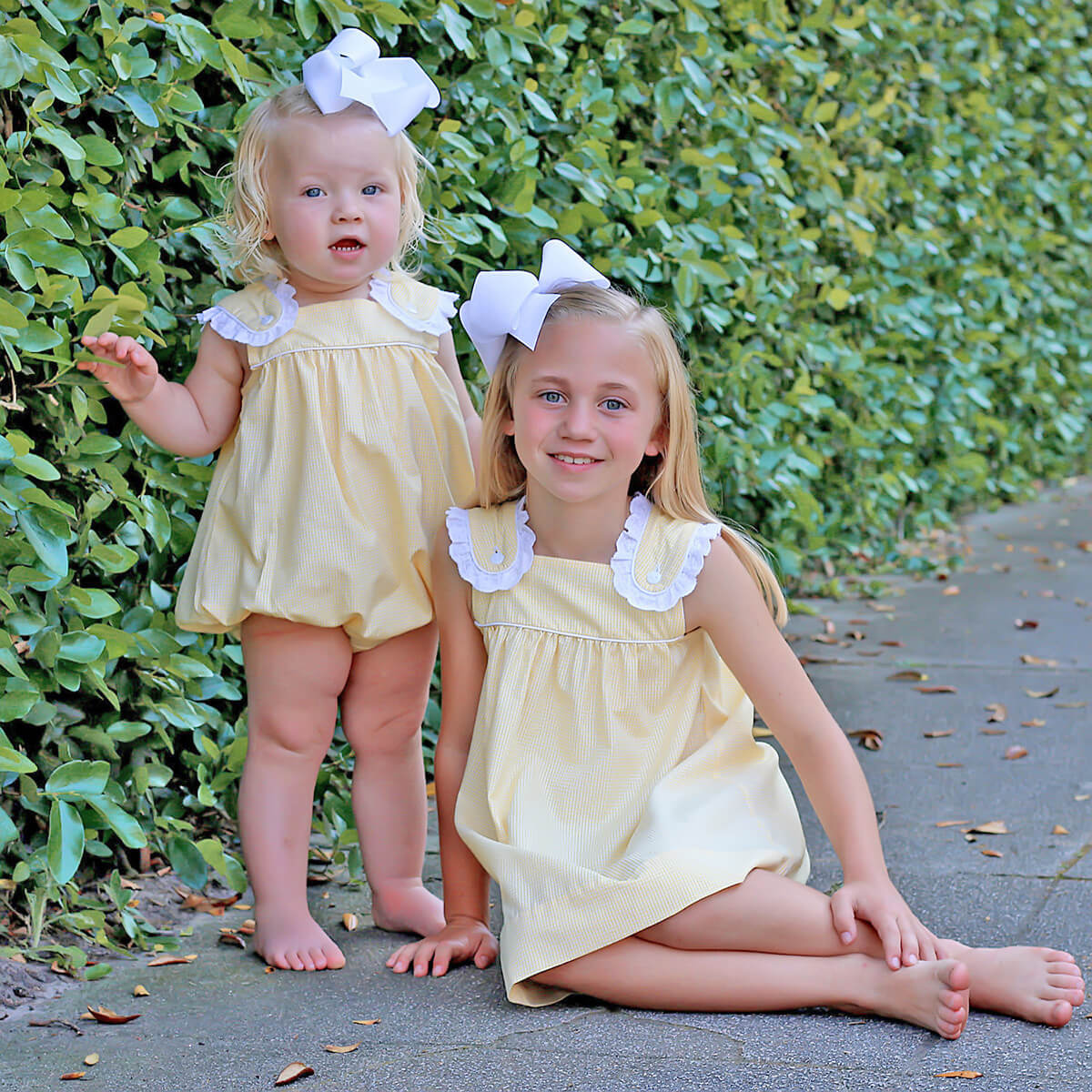 Yellow Gingham Lulu Bubble - Image 5