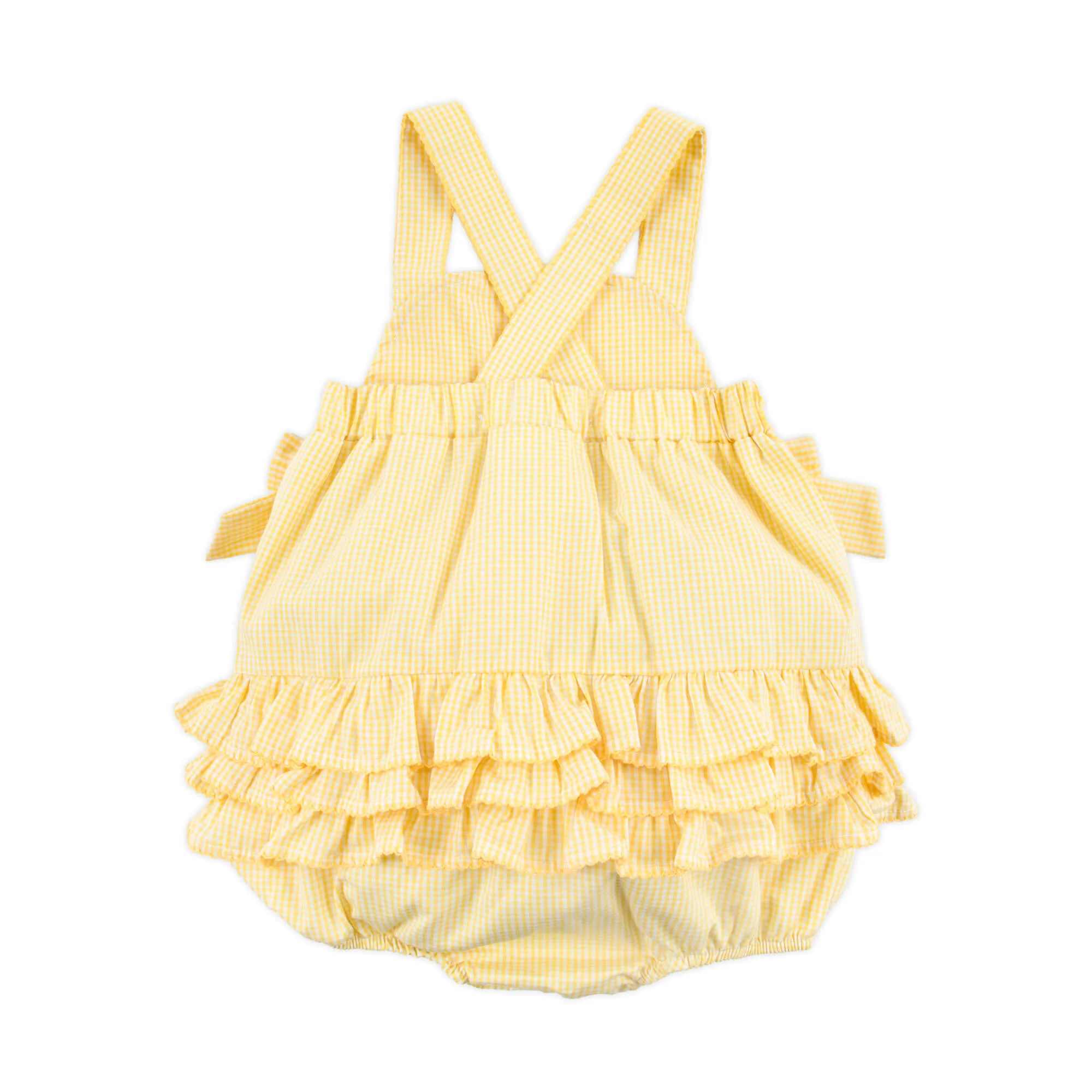 Yellow Gingham Skyler Bubble - Image 3