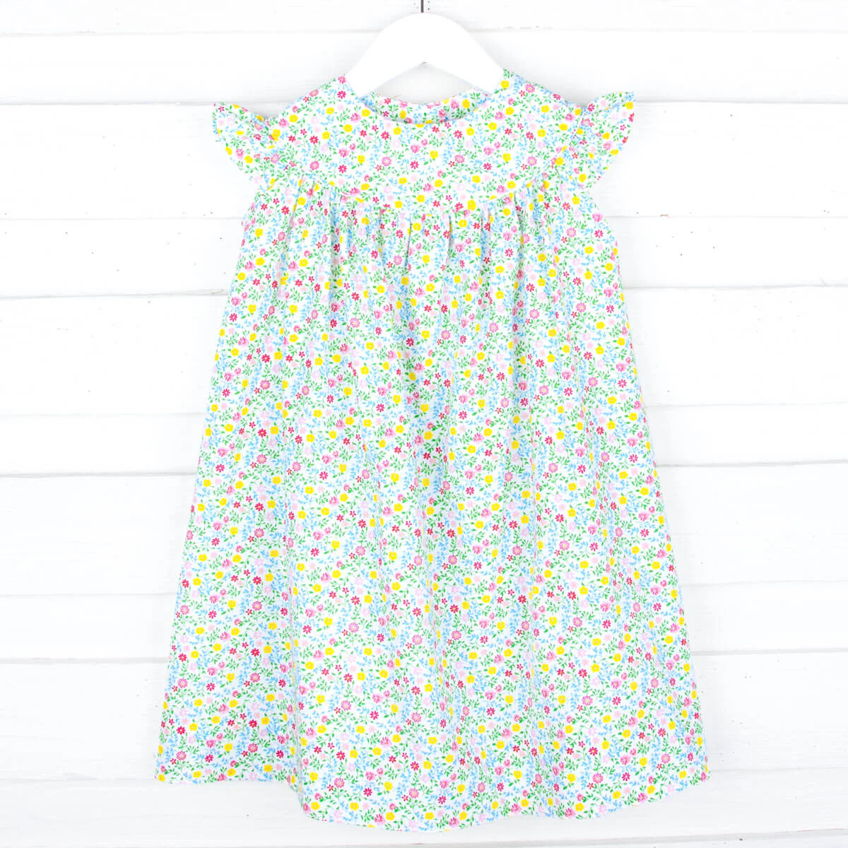 Yellow Spring Floral Lucy Dress - Image 4