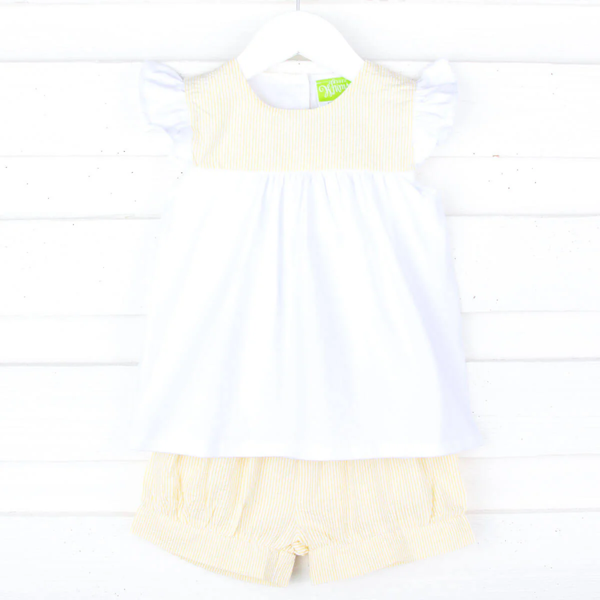Yellow Stripe Lauren Short Set - Image 5