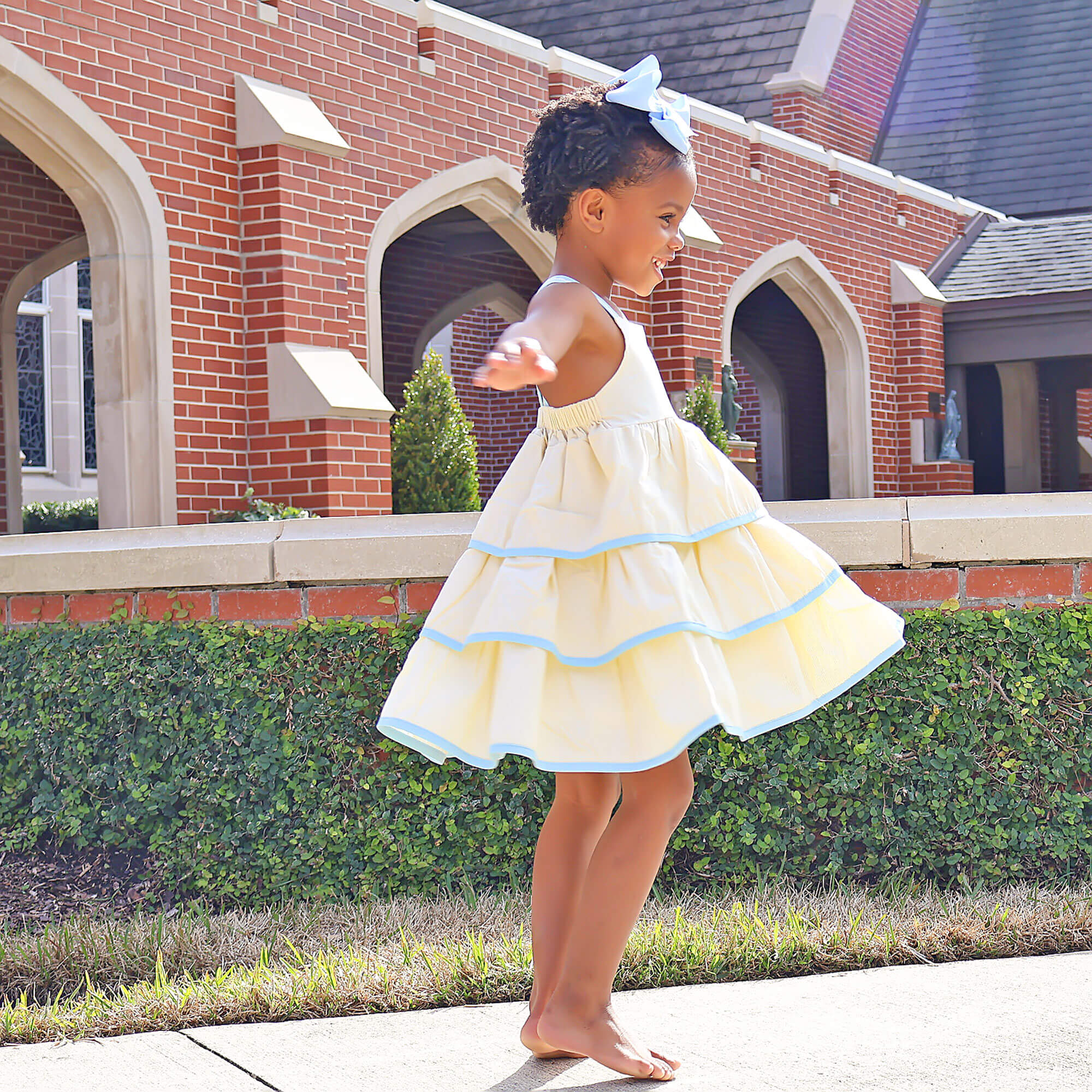 Yellow Stripe Nova Dress - Image 5