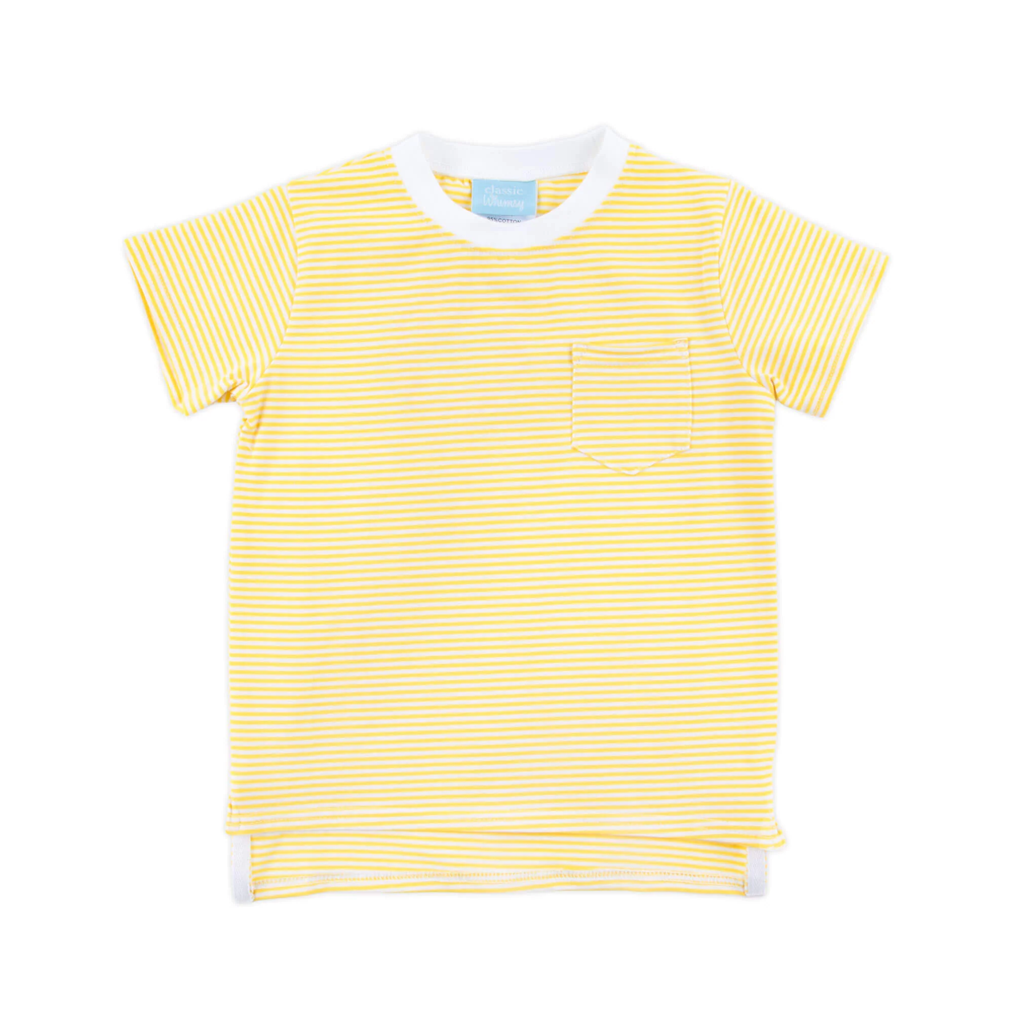 Yellow Stripe Short Sleeve Pocket Shirt - Image 2